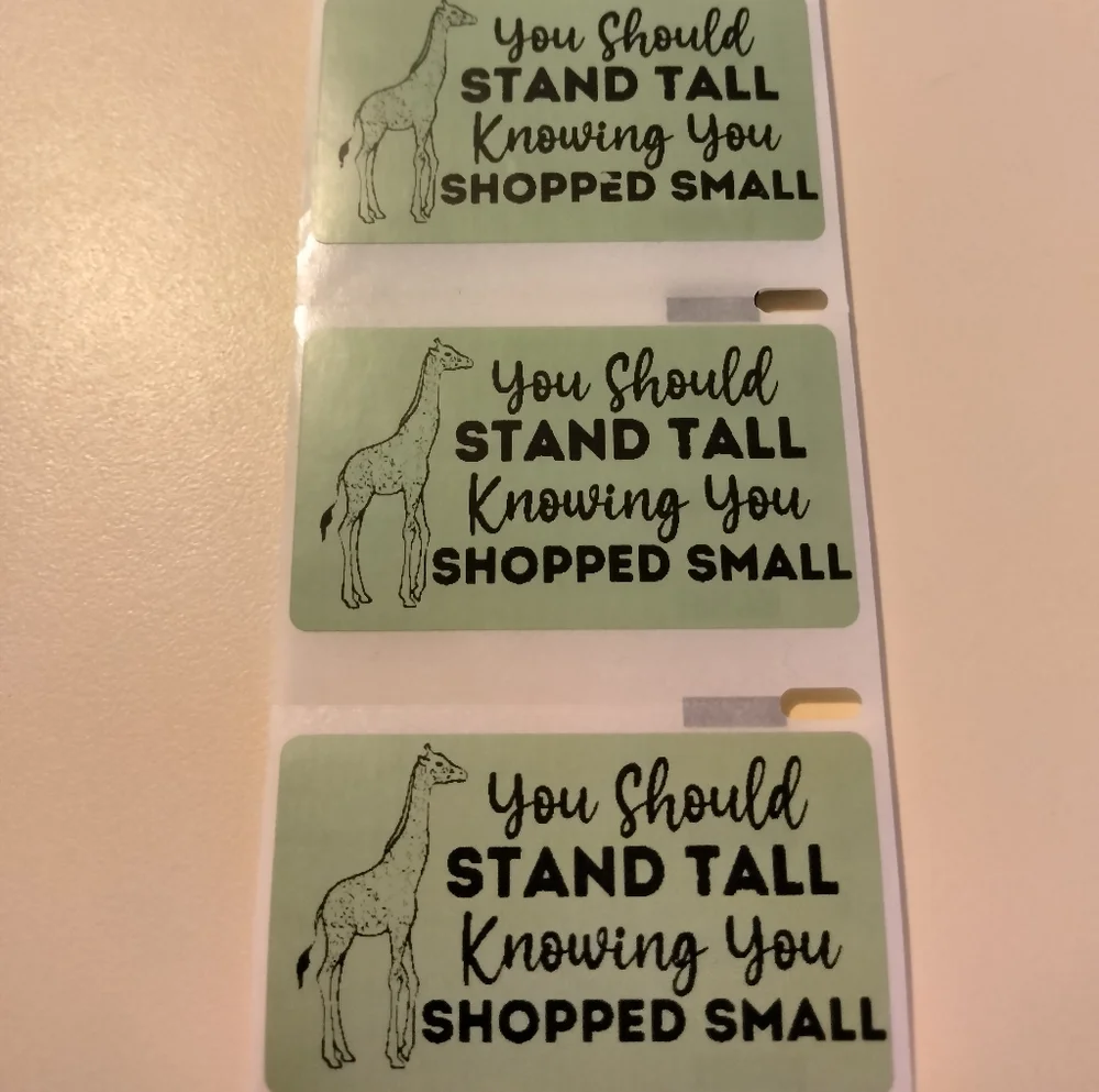 💙100 Shop Small- Shipping Labels Thermal Packaging Stickers 2.25